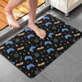 thumbnail image 3 of Blue Controllers Games Icons Black Pattern Bathroom Rugs Mat,Non Slip Microfiber Bathroom Rug,Rubber Backing,Soft Bathroom Mats for Bathroom Floor,Tub and Shower,20x32in(50x80cm), 3 of 4