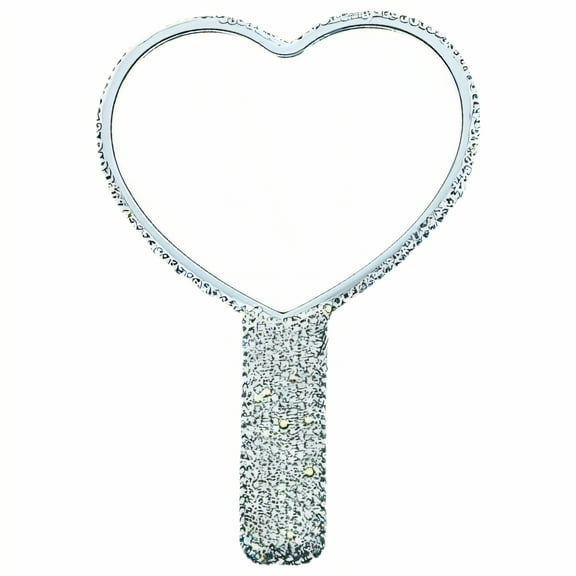 RAGUPEL Hand Mirror High Transparency Mirror Surface Hand Mirror Comfortable Grip Travel Makeup Mirror White