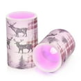 thumbnail image 7 of Yayeee Flameless Candles with Remote Flickering Battery Operated Multi Color Changing, Beige Deer, 7 of 7