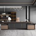 thumbnail image 4 of European Luxury Office Desk L Shaped Reception Free Shipping Boss Computer Desks Mid Century Organizer Escritorio Home Furniture My Lux Decor Round, 4 of 33