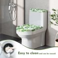 thumbnail image 4 of FOR U DESIGNS Vine Pattern 2 Pack Toilet Lid Cover with Toilet Tank Lid Cover, Adjustable Toilet Seat Covers Fits Most 15-21" Round Oblong and Elongated Toilet Seat,Easy to Clean, 4 of 8
