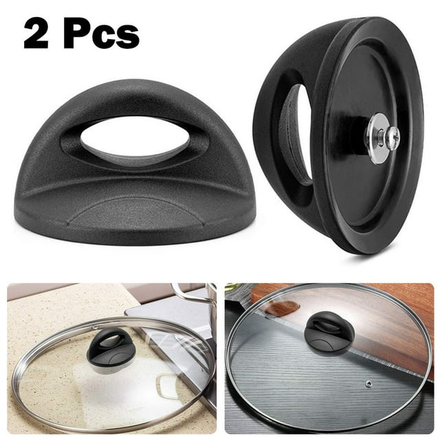 2x Boutons de Remplacement Universels pour Couvercle de Casserole, Poignées de Maintien du Couvercle de Poêle Résistantes à la Chaleur