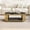 Black and Gold, variant on Sumdeal 47 x 23.6 x 17.7 in Oval Coffee Table, Tempered Glass and Stainless Steel Living Room Center Table, Black and Gold