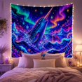 thumbnail image 2 of Magical Narwhal in Arctic Aurora Waves, Whimsical Fantasy Decor for Ocean Lovers, Mystical Room Decor Housewarming Gift Tapestry Wall Hanging for Bedroom, Living Room and Dorm, 2 of 7