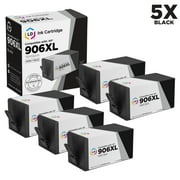 LD Products Compatible Replacements for 906XL T6M18AN HY Black Cartridge 5-Pack