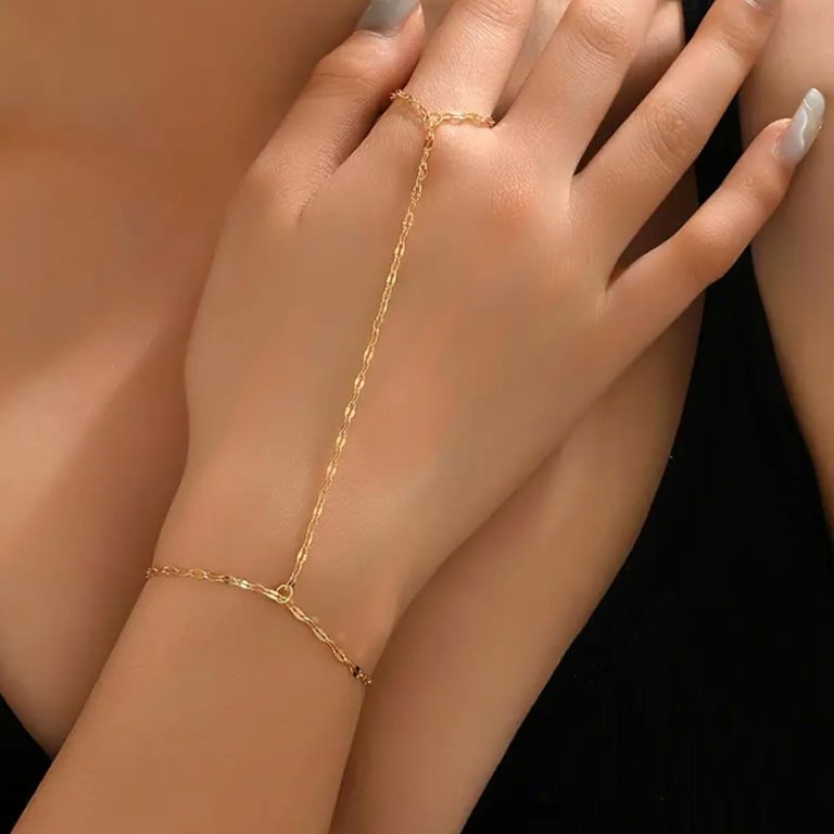 Long tiantian Ring Bracelet Hand Chain Bracelet Butterfly Finger Ring for  Women Girls Rhinestone Hand Chain Ring Bracelets for Women Trendy Stuff -  Walmart.com