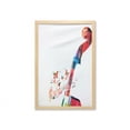 thumbnail image 1 of Cello Wall Art with Frame, Creative Abstract Cheerful Design of Pegbox with Butterflies and Musical Notes, Printed Fabric Poster for Bathroom Living Room, 23" x 35", Multicolor, by Ambesonne, 1 of 2