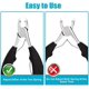 thumbnail image 2 of Tijeras para uñas de los pies, tijeras para uñas para cortar uñas gruesas o encarnadas, tijeras médicas para uñas de acero inoxidable, 2 of 4