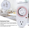 thumbnail image 1 of 2 Types 24 Hours Mechanical Timer Durable Indoor Socket Switch AC Outlet Timer US Plug 110V, 1 of 5