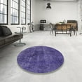 thumbnail image 3 of Ahgly Company Indoor Rectangle Mid-Century Modern Purple Oriental Area Rugs, 5' x 8', 3 of 6