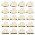 thumbnail image 4 of OUNONA Heart Shaped Wood Slices for DIY Crafts and Decoration Smooth Finish Natural Khaki Color 20mm 3mm, 4 of 6