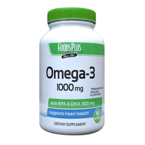 Foods plus Super Omega 3 1000mg With EPA Plus DHA 90 Ea