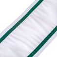 thumbnail image 3 of 3 in. Dupioni Double Sided White Ribbon with Green Piping, 3 of 5