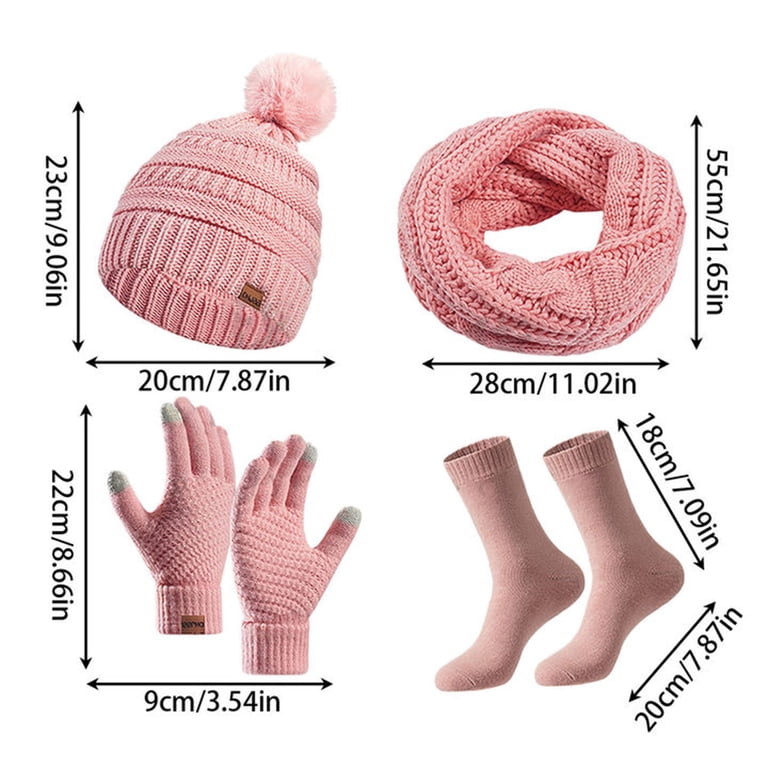 Winter Beanie Hat Scarf Gloves Set for Women,Beanie Ear  display picture 3