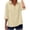 Beige, variant on JFGHDG Womens Gauze Shirts Summer Casual Loose Button Down Tops Short Sleeve Textured Collared Work Blouses Vacation Clothes Beige XL