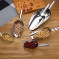 thumbnail image 4 of Pala de harina de acero inoxidable de 1 pieza, cucharas de comida, pala práctica para cereales de hielo, 4 of 6