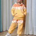 thumbnail image 2 of YUEHUA Toddlers Girls Boys 2 Piece Tracksuit Athletic Sweatsuits Sets 3D Ice Cream Prints Hooded Sweatshirt and Jogger Sweatpants Clothing Sets for Kids, Size 4-5 Years, 2 of 9