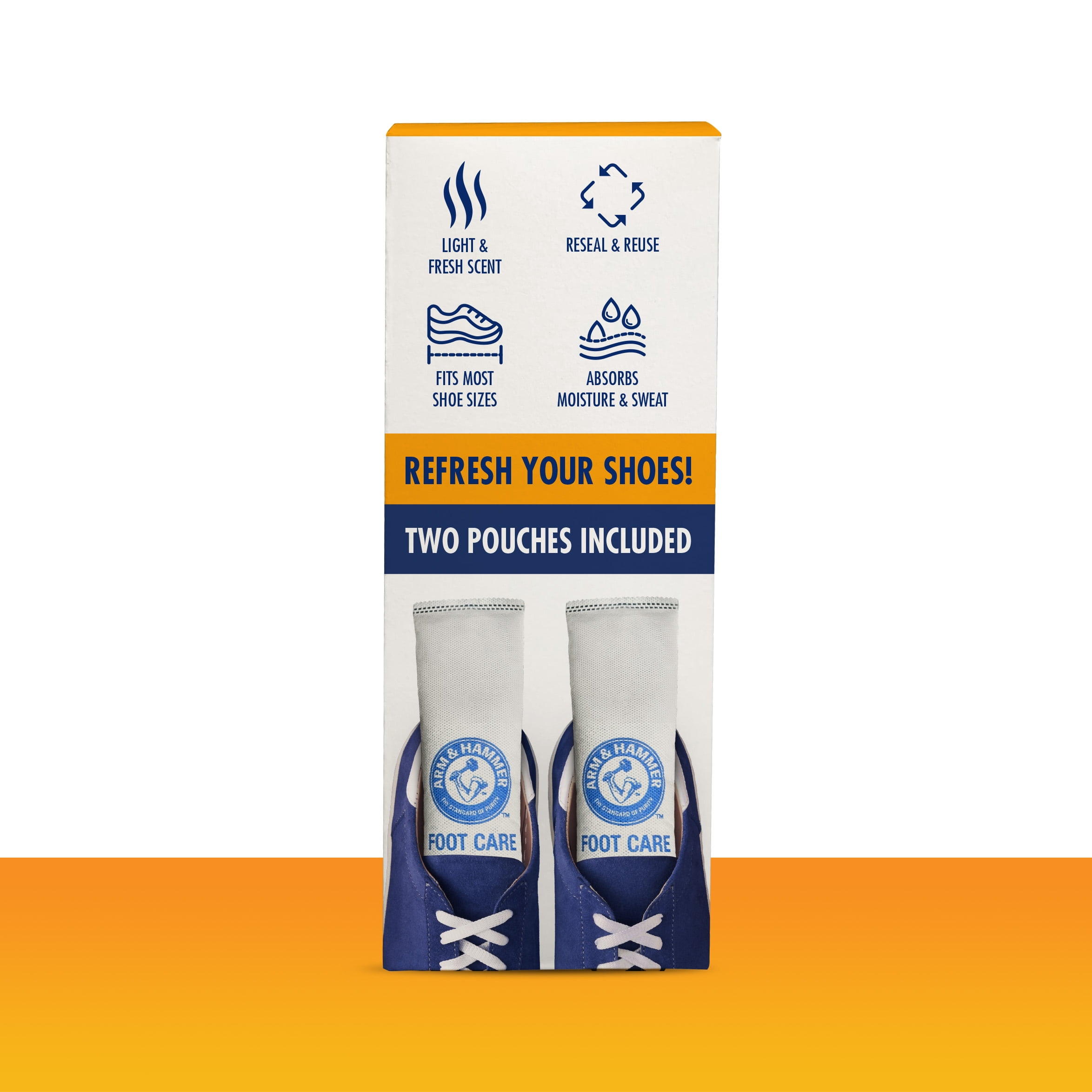 Arm & Hammer in-Shoe Odor Destroying Pouches, 2 Pack