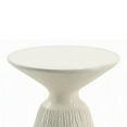 thumbnail image 3 of Uane Accent Table-Sculpted Natural White Cement-Round 16 Inch Top, 3 of 5