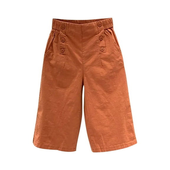 ABATAB Plus Size Wide Leg Shorts for Women Button- Up Baggy Summer Shorts Bermuda Casual Lounge Shorts with Pockets