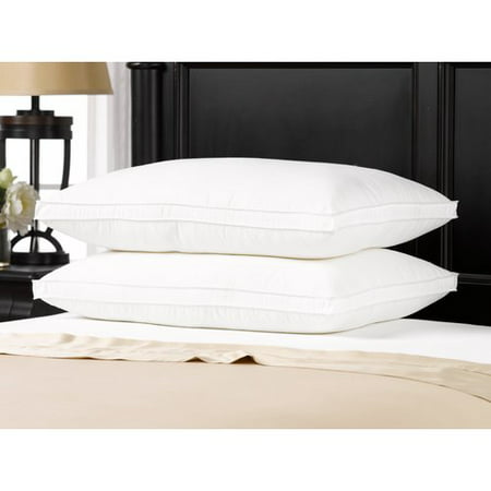 Overstuffed Luxury Plush Med/Firm Gel Filled Side/Back Standard Sleeper Pillow - Set of