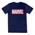thumbnail image 1 of Marvel Comics  Adult Box Logo Cotton T-Shirt, 1 of 2