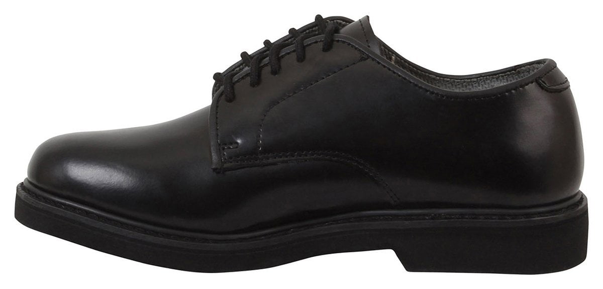 Rothco Military Uniform Soft Sole Oxford Leather Shoes - Black, 8.5 ...