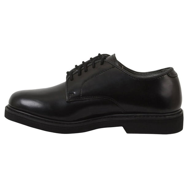 Rothco Rothco Military Uniform Soft Sole Oxford Leather Shoes Black, 4 Regular