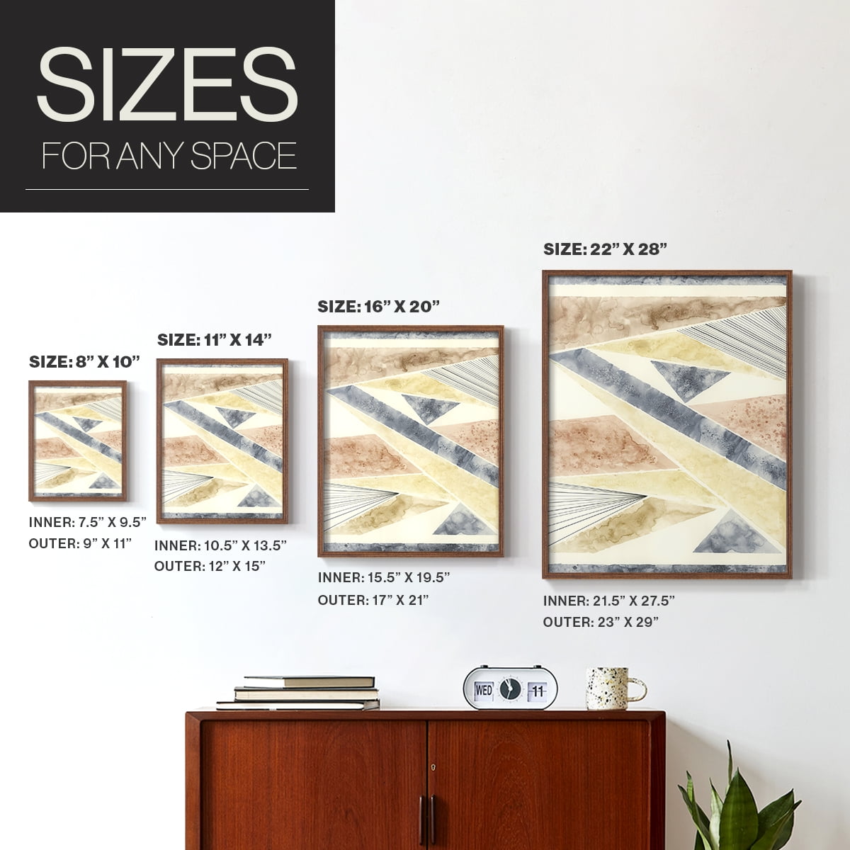 Untitled in Paper Solid Wood 8 x 10 Framed Print