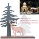 thumbnail image 4 of Worallymy Árbol de Navidad y Adorno Animal Mesa de Artesanía de Pie Decoración de Madera para Patrón de Navidad A Worallymy JD735808487, 4 of 7