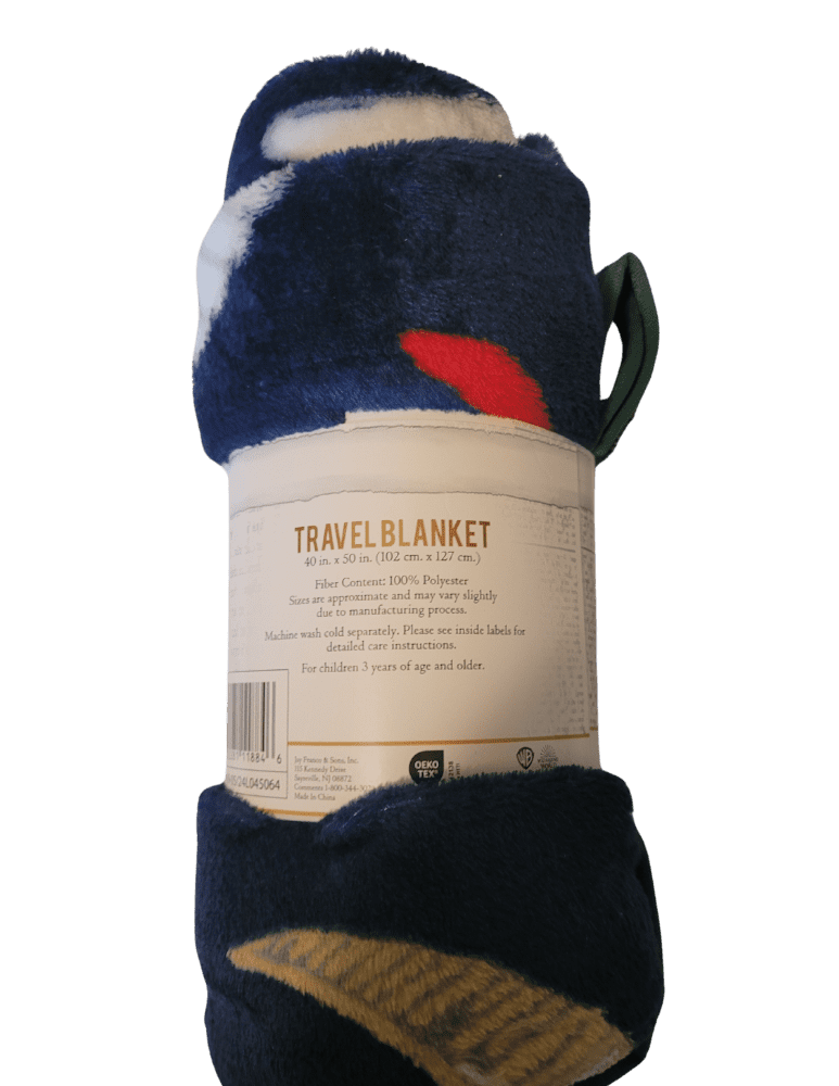 Harry Potter Travel Throw Blanket 40in x 50in - Dark Blue