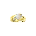 thumbnail image 1 of RYLOS Bagues pour Femmes Bague en Argent Plaquée Or 14K Pierre Précieuse Ovale 9X7MM et Diamants Design Classique Opale Bijoux Africains pour Femmes Taille 8, 1 of 7
