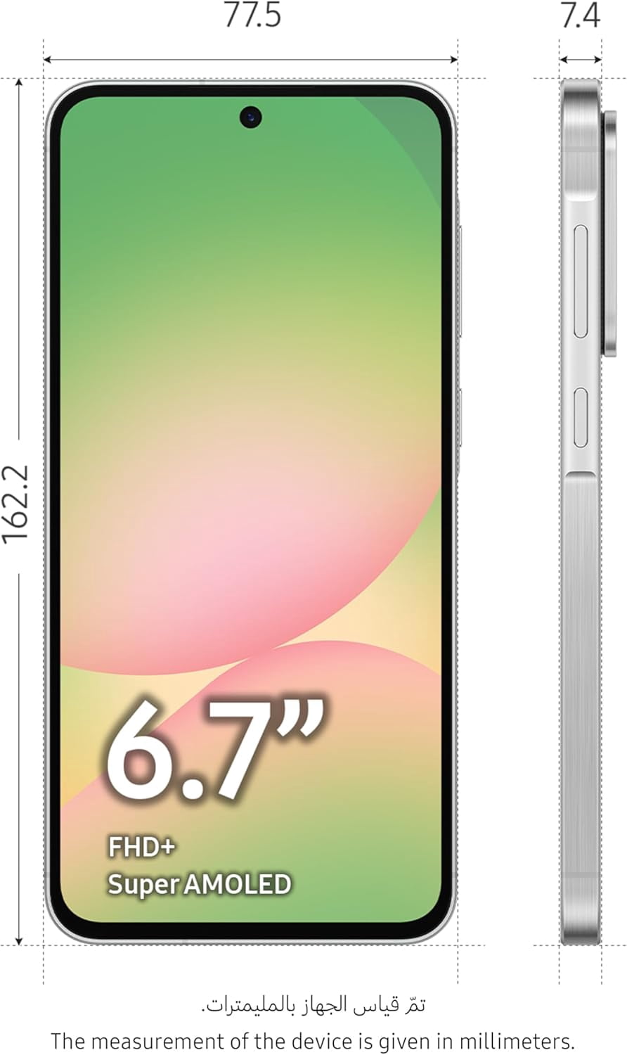 Open Box Samsung Galaxy A56 5G 2025 (12GB RAM, 256GB) AI Smartphone | GSM unlocked Dual SIM | International Version - Awesome Light Gray