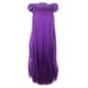 thumbnail image 2 of Anime 80cm Lol K/da Daughter Of The Void Kaisa Kda Long Purple Braided With Buns Heat Resistant Hair Cosplay Costume Wig, 2 of 5