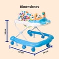 thumbnail image 5 of Andadera Bebé Starkids Sabik Altura Ajustable Musical Azul, 5 of 5