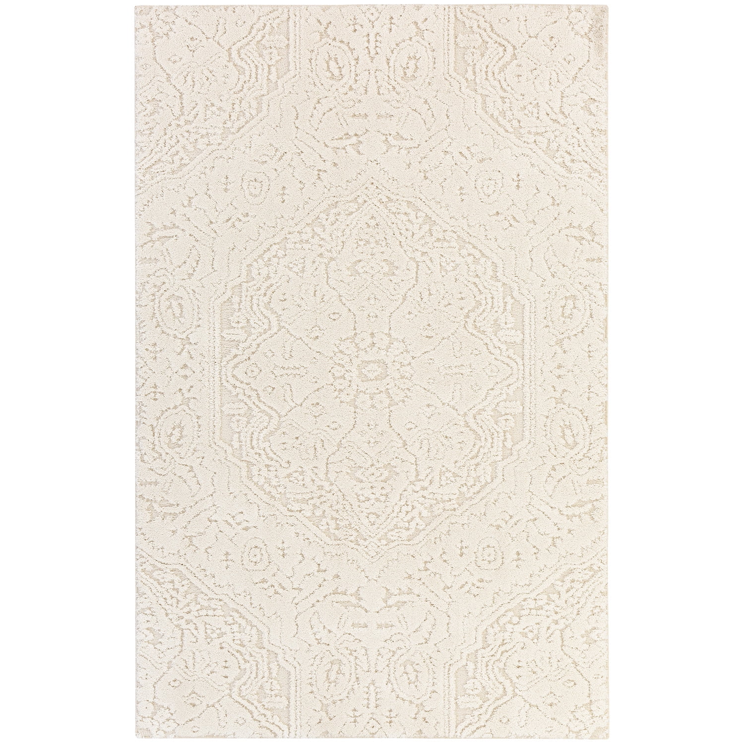 Mohawk Home Francesca Farmhouse Area Rug, Cream, 4'X6' - Walmart.com