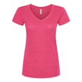 thumbnail image 1 of M&O 3542 T-Shirt à Col en V pour Femmes en Mélange de Luxe, 1 of 2