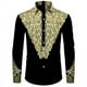 thumbnail image 2 of Camisas con cuello vuelto y botones con estampado dashiki africano para hombre, blusas casuales de manga larga, ropa de calle de estilo étnico, camisa, 2 of 5