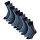 thumbnail image 1 of SCHIESSER Calcetines para hombre, paquete de 10 - «Bluebird», mezcla de algodón, lisos/estampados Azul/rayas 39-42, 1 of 3