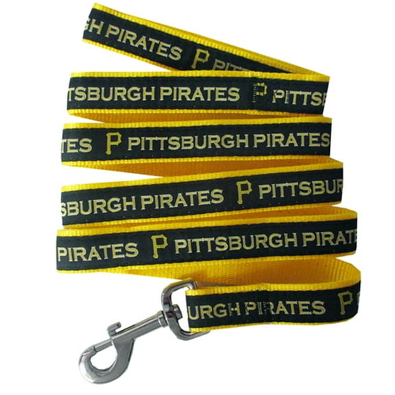 Pets First MLB Pittsburgh Pirates Cats and Dogs Durable Pet Leash, Medium