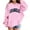 Pink, variant on Tiijoy Girls Los Angeles Print Hoodie Loose Pullover Hooded Sweatshirt, Sizes 3-4T