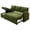 Green, variant on Papajet Sofa Bed, Sleeper Sofa with Storage Chaise, Convertible Couch Bed with Pull Out Couch, l Shaped for Living Room, Linen Green