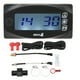 thumbnail image 1 of Medidor de temperatura de voltaje de motocicleta Vevor DC12V pantalla LCD impermeable 18 mm, 1 of 5