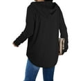 thumbnail image 3 of Ronuti Womens Fashion Tops Fall Hoodies Pullover Oversized Sweatshirts Long SLeeve Shirts Loose Fit, 3 of 6