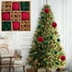 thumbnail image 5 of 44 piezas de bolas de terciopelo navideño • Set de adornos de árbol de Navidad de plástico flocado – Adornos decorativos colgantes rojos y verdes 8cm 4cm • Decoración festiva duradera para árbol de, 5 of 7