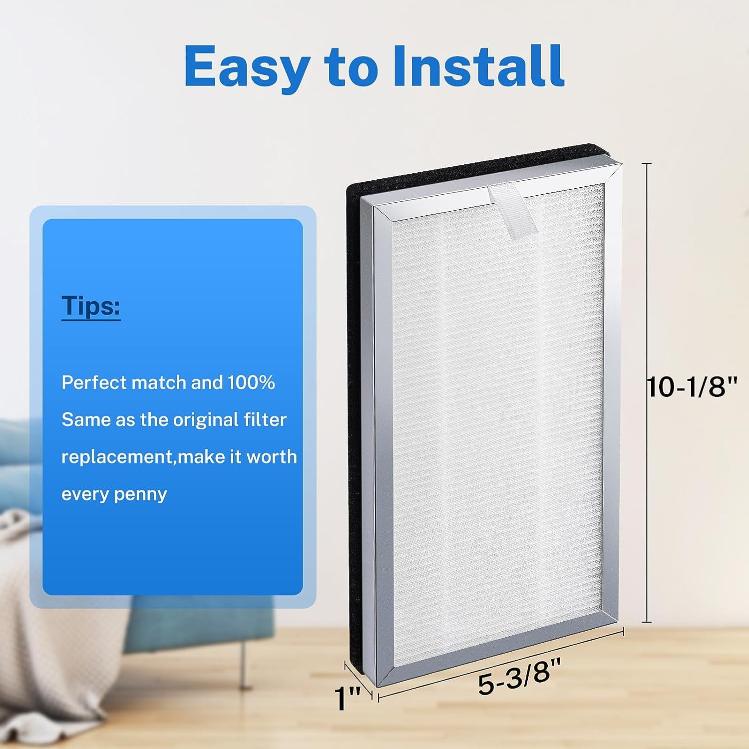 Brightify 4 Packs Replacements for Medify MA 15 Filter, True HEPA Air Filters for Medify Air Purifier, 3 in 1 Integration Pre-filter, H13 HEPA, Activated Carbon Replacement for MA-15 Air Filters