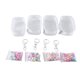 thumbnail image 1 of 4 piezas organizador de joyas caja de almacenamiento transparente bolsa de llavero estuche de almacenamiento billetera gruesa linda bolsa de muñeca, B, 1 of 7