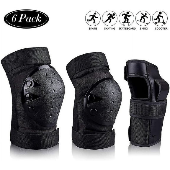 Knee Pads Elbow Pads Wrist Guards 3 in 1 Protective Gear Set for Skateboarding, Skating, Inline Skating, Roller Skating, Scooter
