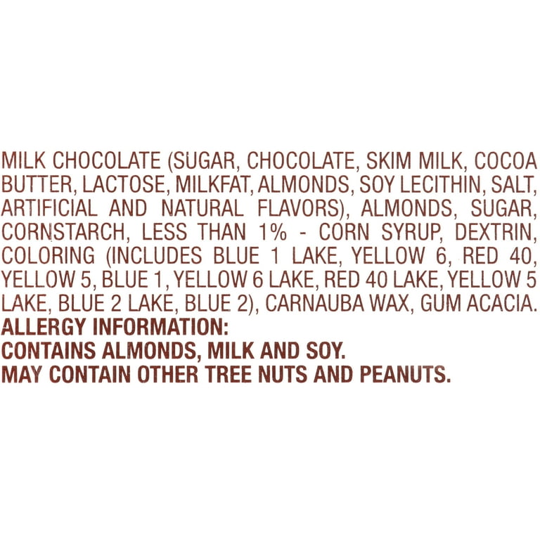 M&M's Almond Milk Chocolate Candy, Sharing Size Packs, 2.83 Ounce