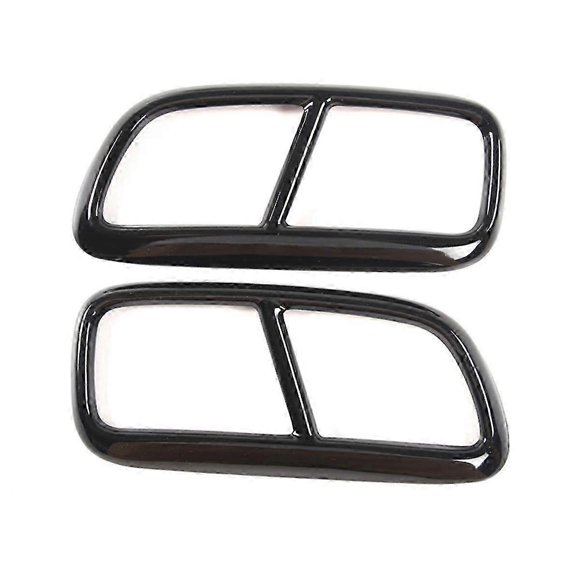 Cache de Garniture de Cadre de Queue en Acier Inoxydable Noir avec Sortie d'Échappement à Col de Tuyau, compatible avec Accessoires Extérieurs XC90
